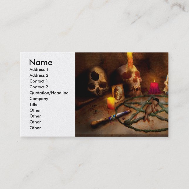 VooDoo - The power of Voodoo Business Card (Front)