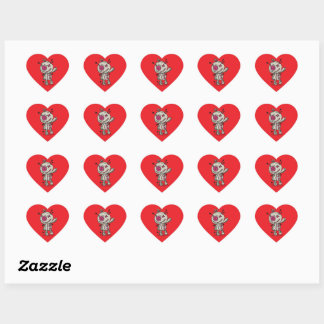 Voodoo Token Heart Stickers