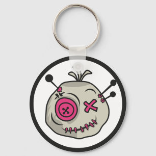 Voodoo Token Metal Circle Keychain