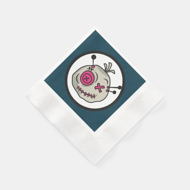 Voodoo Token Paper Napkins Coined Cocktail (Corner)