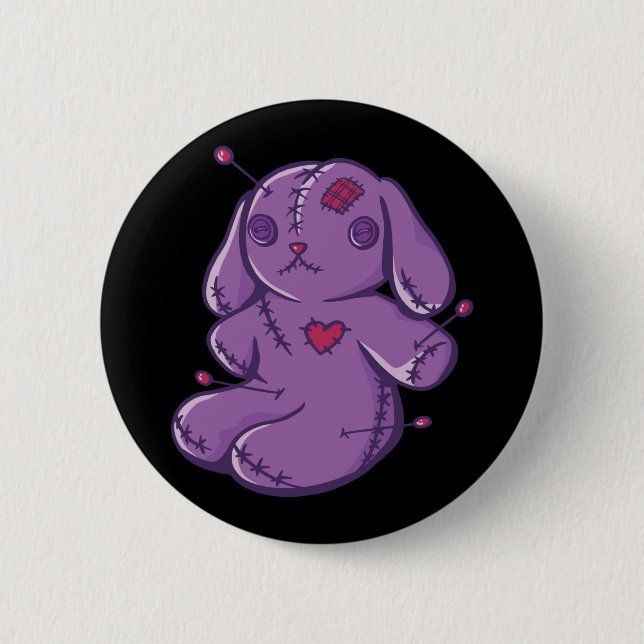 Voodoo Toy - Halloween Bunny 2 Inch Round Button (Front)
