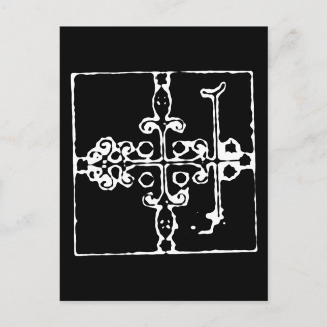 Voodoo Vévé for Papa Legba Postcard (Front)