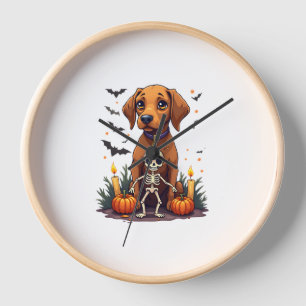 Voodoo Vizsla Dog Clock