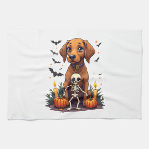 Voodoo Vizsla Dog Kitchen Towel