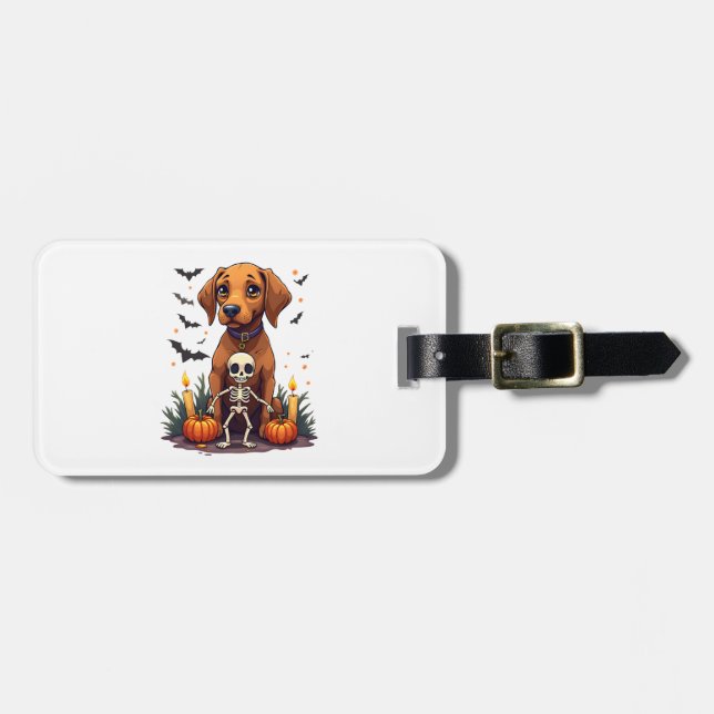 Voodoo Vizsla Dog Luggage Tag (Front Horizontal)