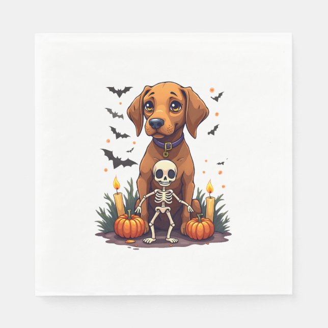 Voodoo Vizsla Dog Napkin (Front)