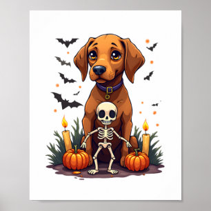 Voodoo Vizsla Dog Poster