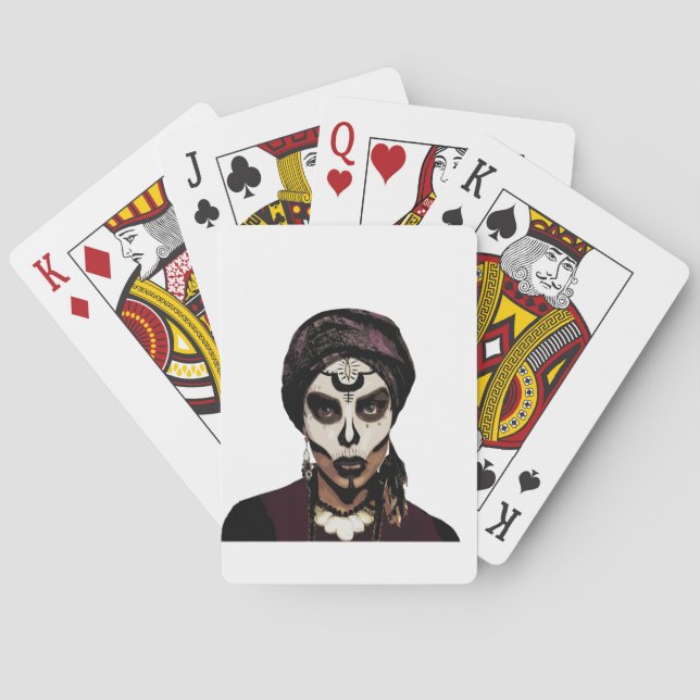 Voodoo  witch playing cards (Back)