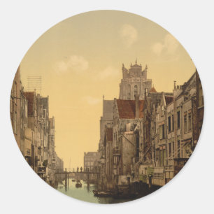 Voorstraatshaven, Dordrecht, Netherlands Classic Round Sticker