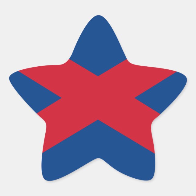 Voortrekker Flag Star Sticker (Front)
