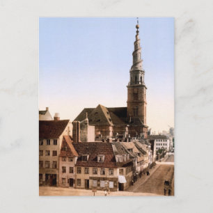 Vor Frelsers Kirke Church of Our Saviour Copenhage Postcard
