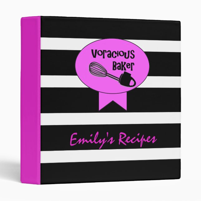 Voracious Baker - Custom Recipe Binder (Front/Spine)
