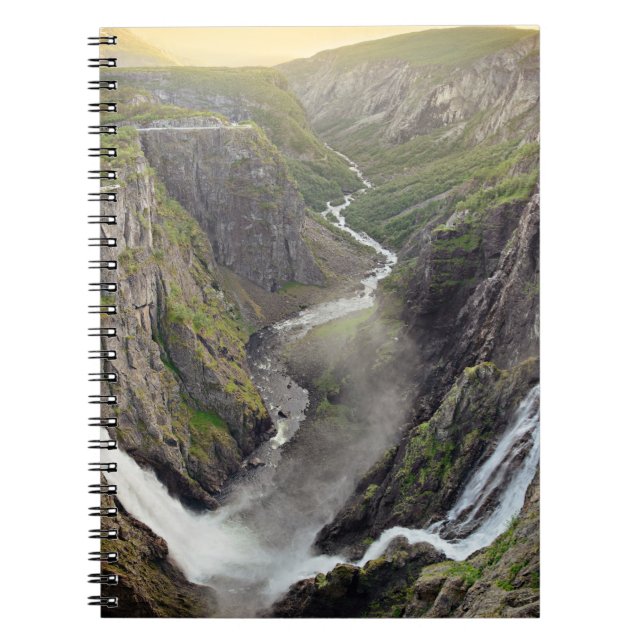 Voringsfossen waterfall in Norway notebook (Front)