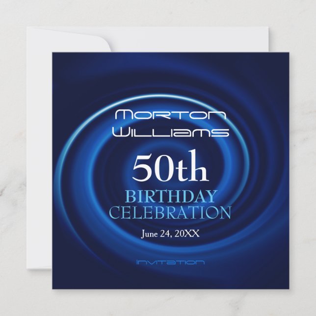 Vortex 50th Birthday Celebration Invitation (Front)