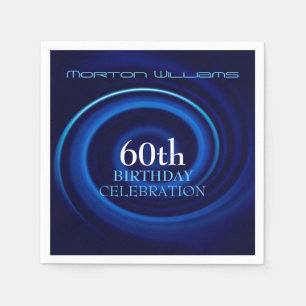 Vortex 60th Birthday Celebration Paper Napkins