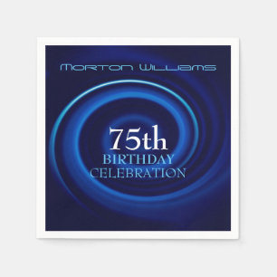 Vortex 75th Birthday Celebration Paper Napkins