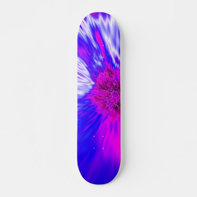 Vortex Abstract Digital Fractal Skateboard (Front)