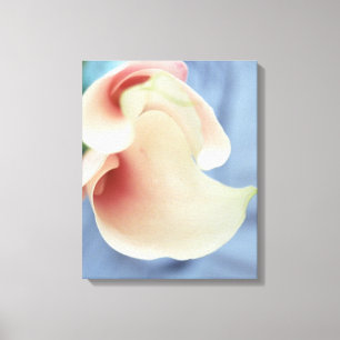 Vortex Blanc Calla Lily Toile Florale Art Imprimer
