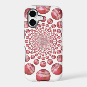 Vortex Cramoisi : Belle Art de Balle de Cricket Ro