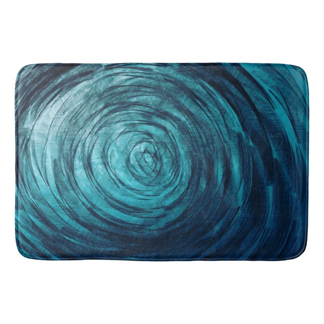 Vortex de saphir - tapis de bain (Devant)