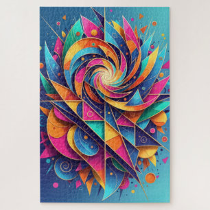 Vortex of Color Abstract Puzzle –Extreme Challenge