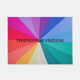 VORTEX OF COLOURS ON DOOR MAT