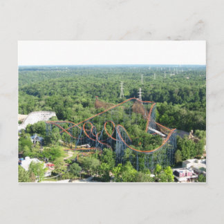 Vortex Roller Coaster Kings Island Postcard