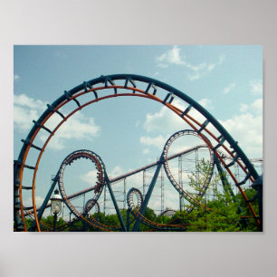 Vortex,Roller Coaster,KingsIsland,Amusement Park, Poster