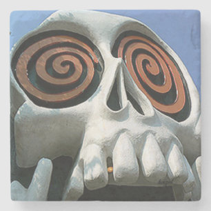 Vortex Skull, Little 5 Points, Vortex Atlanta,  Stone Coaster