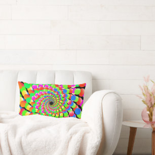 Vortex Sparkling lights Lumbar Pillow