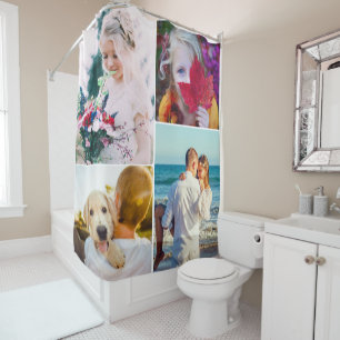 Vos 4 Photos Roundé Frame Douche Rideau