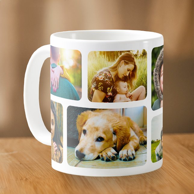 Vos 8 Photos Arrondi Modèle Mug (Créateur téléchargé)