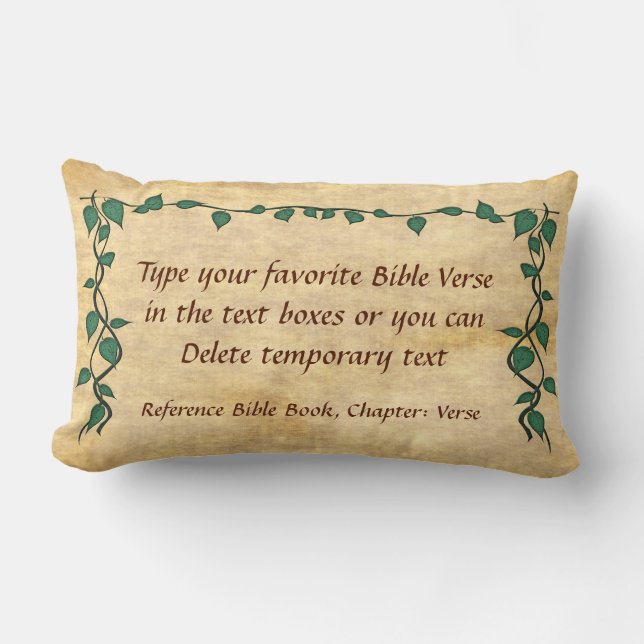 VOS coussins chrétiens de vers de bible de favori (Recto)