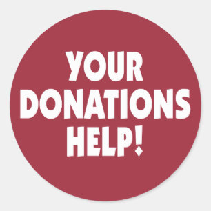 Vos dons Aide autocollant