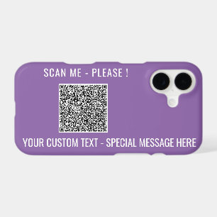 Vos informations d'analyse de code QR coque iphone