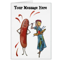 Vos mots avec la femme de peinture de hot-dog