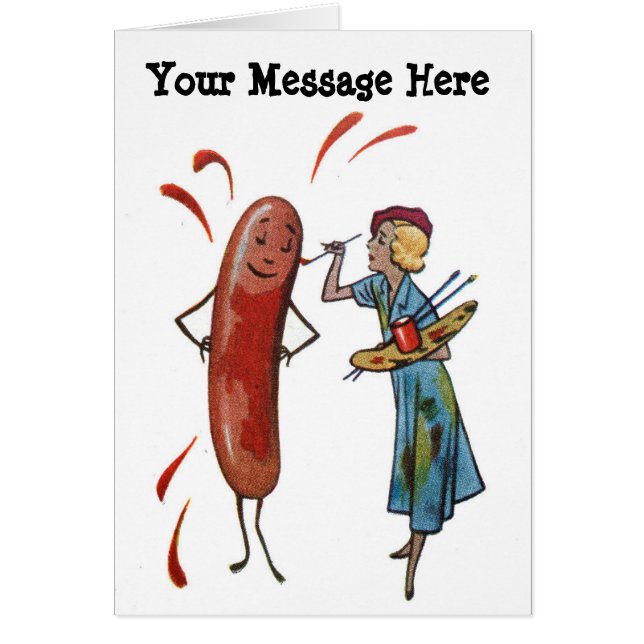 Vos mots avec la femme de peinture de hot-dog (Devant)