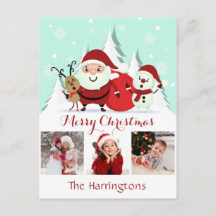 VOS PHOTOS carte postale de Noël personnalisée