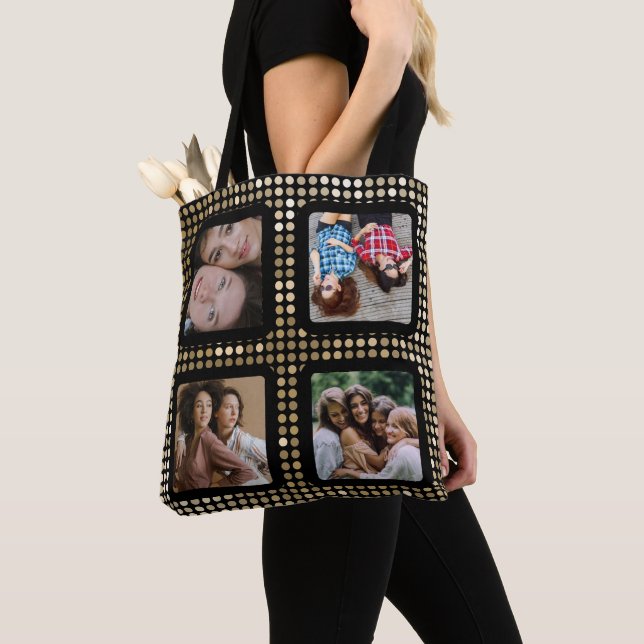 VOS PHOTOS Collage personnalisé sacs fourre-tout m (De près)