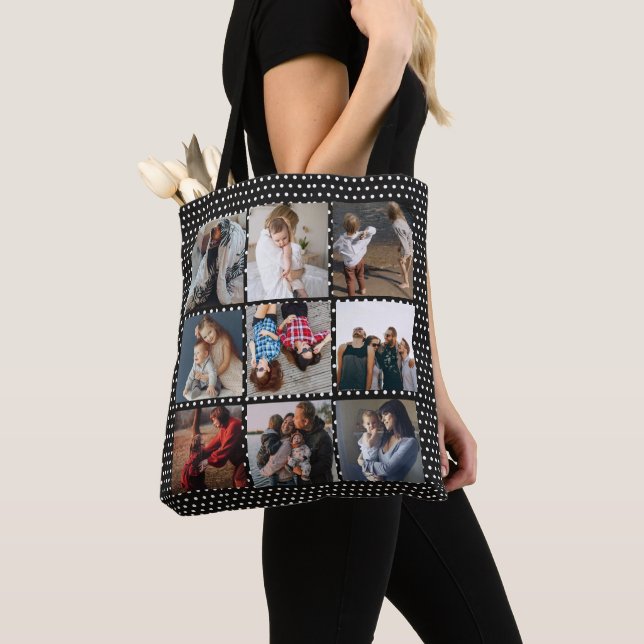 VOS PHOTOS Collage personnalisé sacs fourre-tout m (De près)