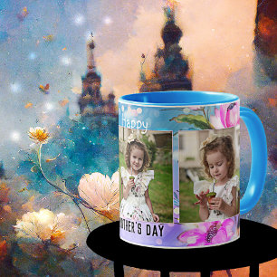 Vos photos Colorful Floral Mère's Day Mug