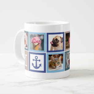 VOS PHOTOS & MONOGRAM jumbo mug