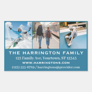 VOS photos, texte et couleur autocollants personna