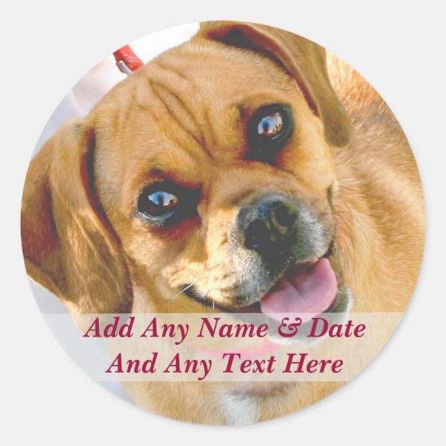 Vos Propres Stickers Photo Et Texte Personnalisé (Devant)