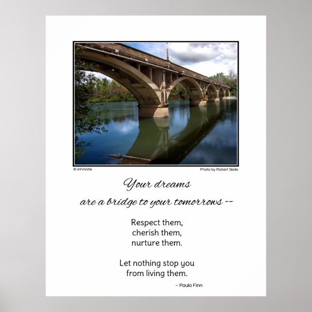 Vos rêves sont un pont...Une affiche inspirante (Devant)