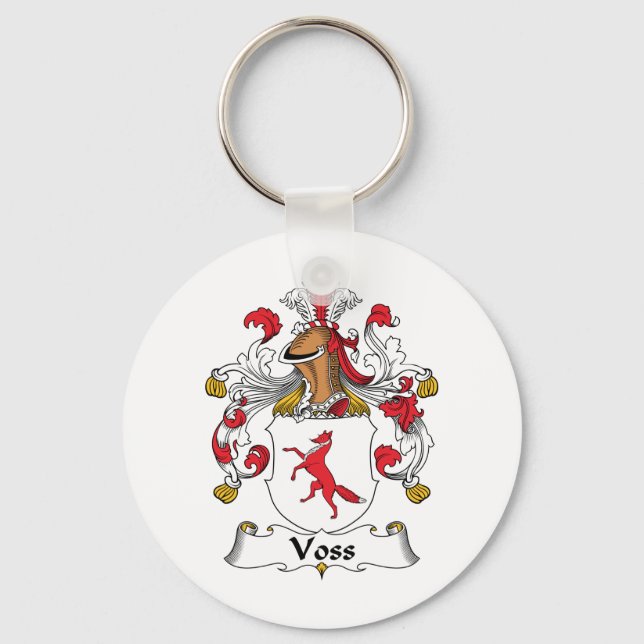 Voss Family Crest Keychain (Front)
