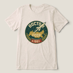 vostok spaceship 1961 Tri-Blend shirt