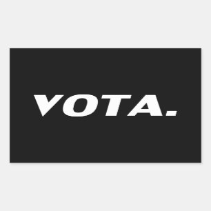 Vota vote in Spanish black white modern political Sticker