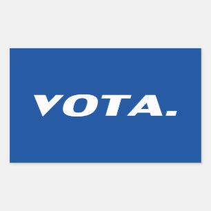 Vota vote in Spanish blue white latino political Sticker
