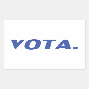 Vota vote in Spanish blue white modern political Sticker